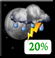 Slight Chc T-Storms. Chance for Measurable Precipitation 20% Slight Chc T-Storms. Chance for Measurable Precipitation 20%