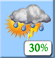 Chance T-Storms. Chance for Measurable Precipitation 30% Chance T-Storms. Chance for Measurable Precipitation 30%